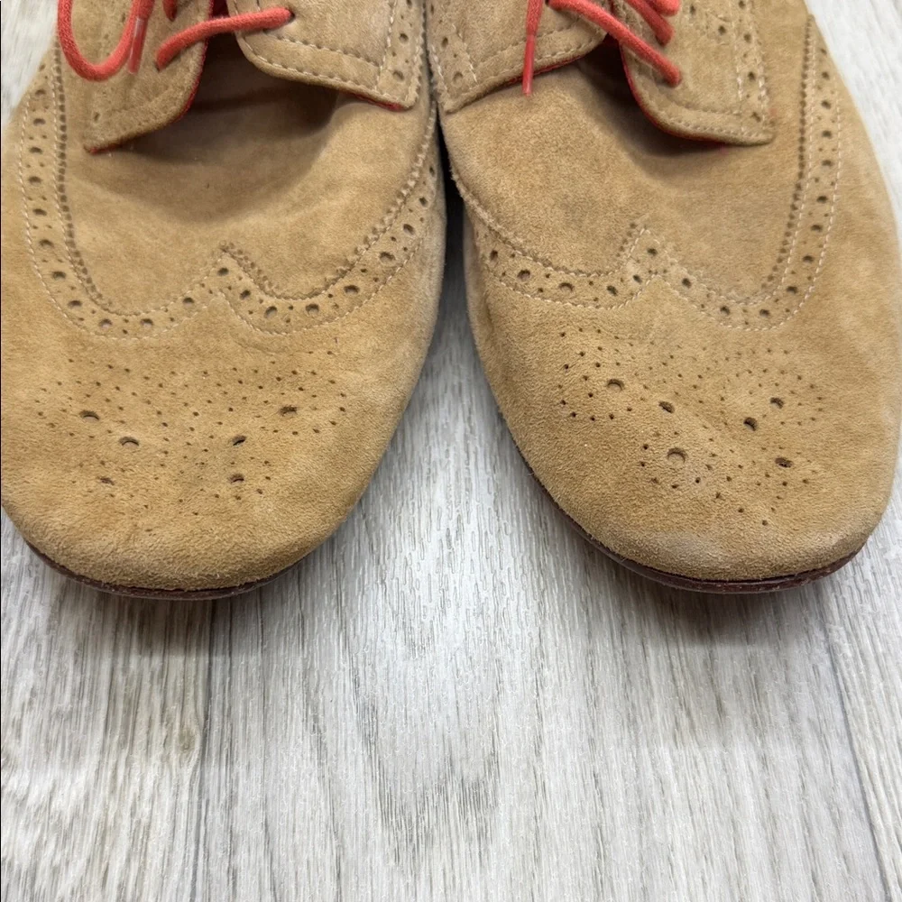 Hugo Boss Tan and Red Men's Shoes